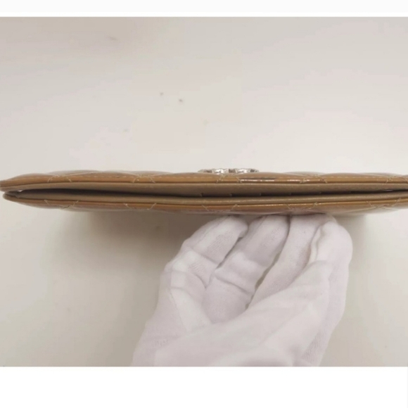 Authentic CHANEL Wallet Matelasse patent leather Bifold Long Wallet 💝 - Picture 7 of 16